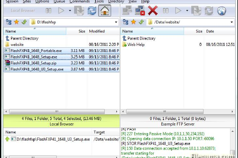 Download FlashFXP 5.4.0 build 3970 for windows